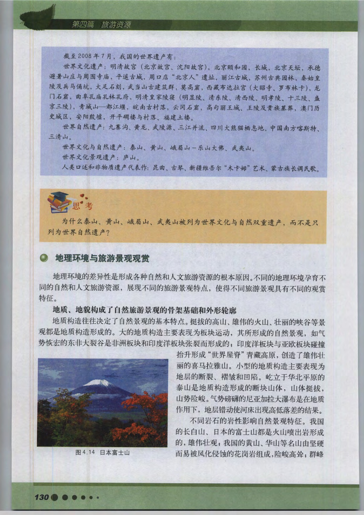 专题13 丰富多样的旅游资源(9)