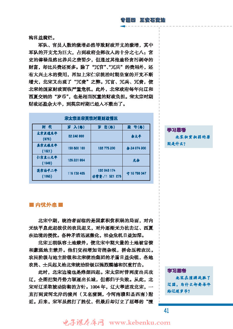 一 积贫积弱的北宋(2)