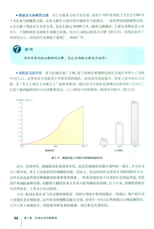 第二节 森林的开发和保护 以亚马孙热(7)