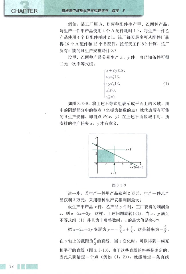 「3」.3.2 简单的线性规划问题(2)