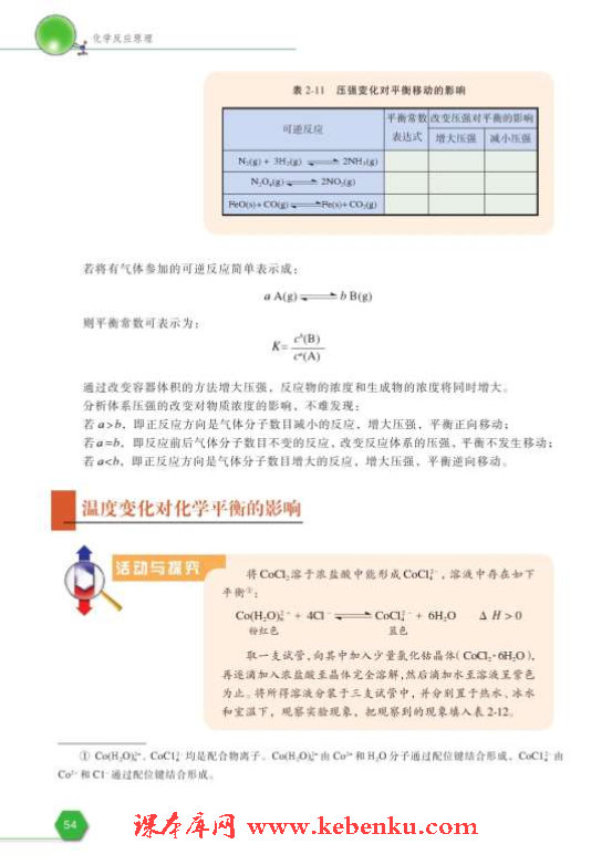 第三单元 化学平衡的移动(5)