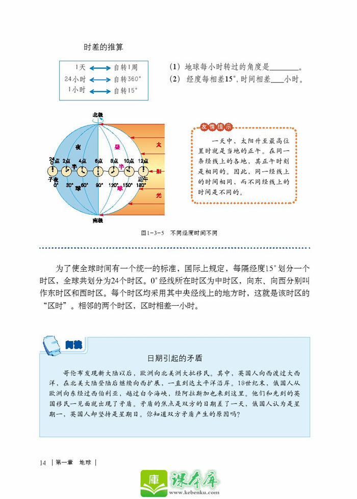 第三节 地球的自转(4)