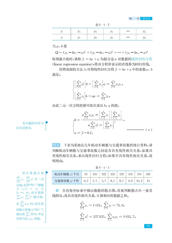 「6」.4 线性回归方程(3)