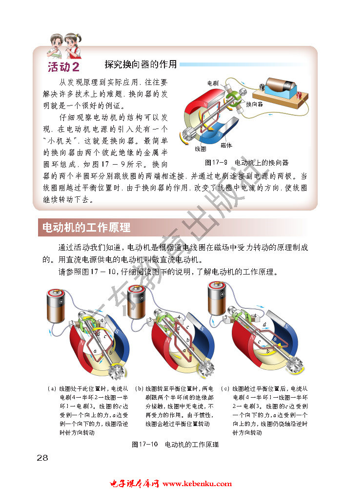 「17」.2 探究电动机转动的原理(3)