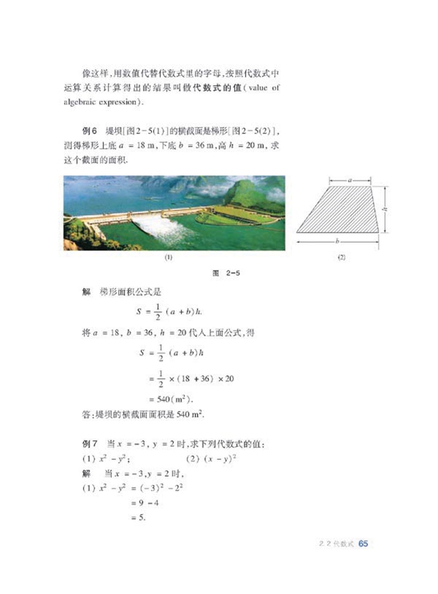 代数式(7)