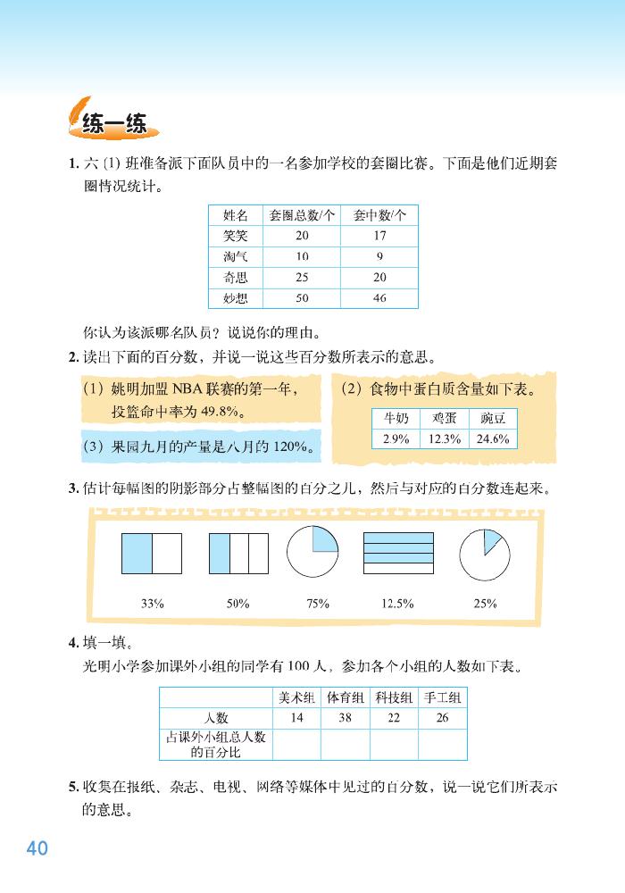 四 百分数(2)