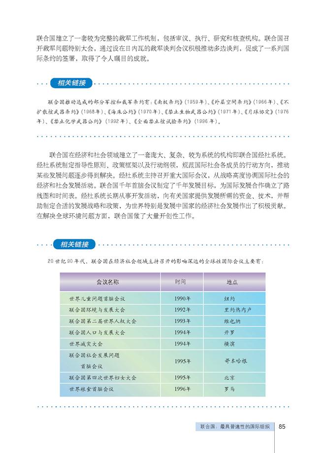 联合国主要机构 联合国的作用(3)