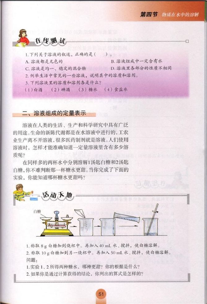 物质在水中的溶解(4)