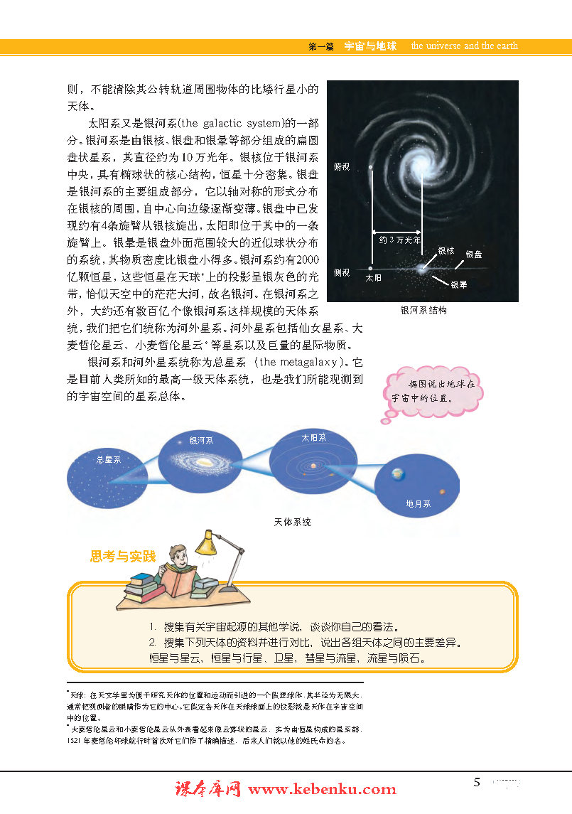 專題1 地球在宇宙中的位置(4)