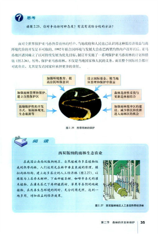 第二节 森林的开发和保护 以亚马孙热(10)