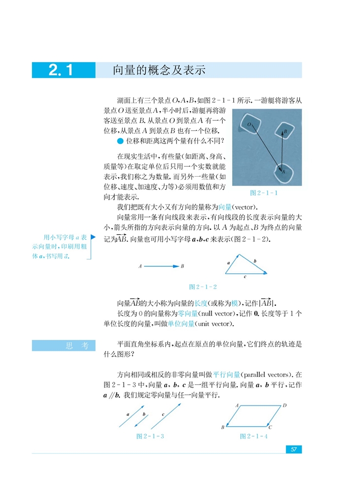 「2」.1 向量的概念及表示