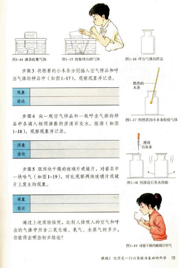 课题2 化学是一门以实验为基础的科学(5)