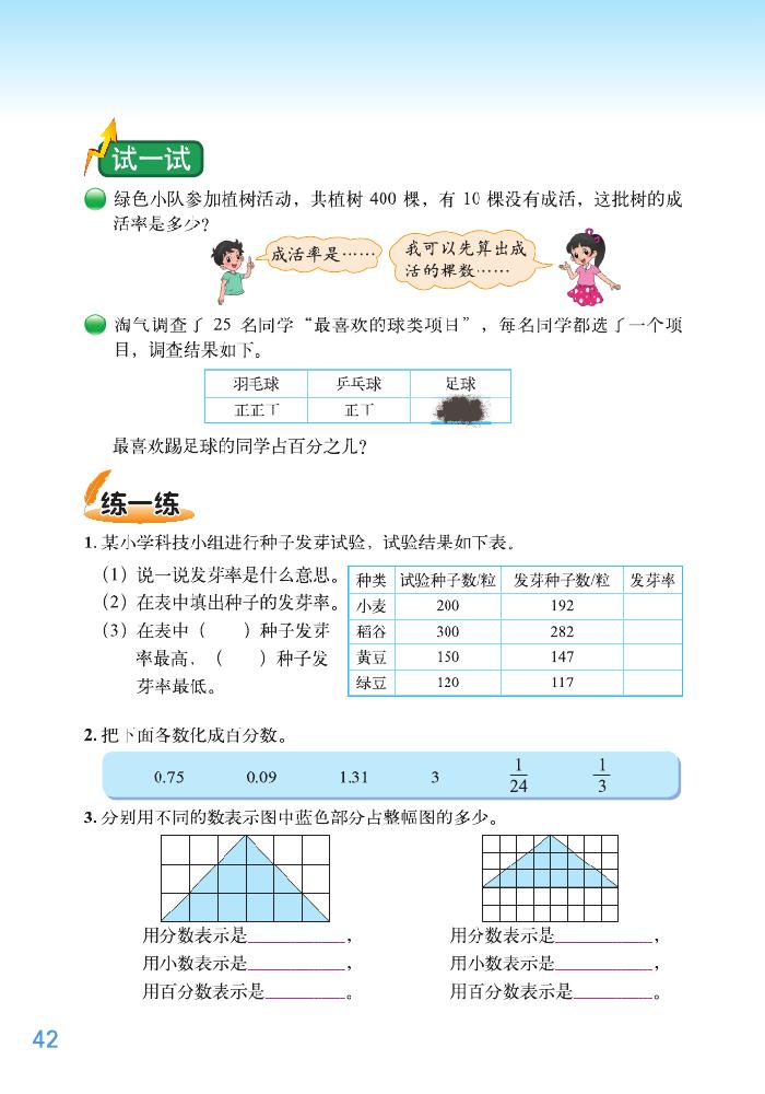 四 百分数(4)