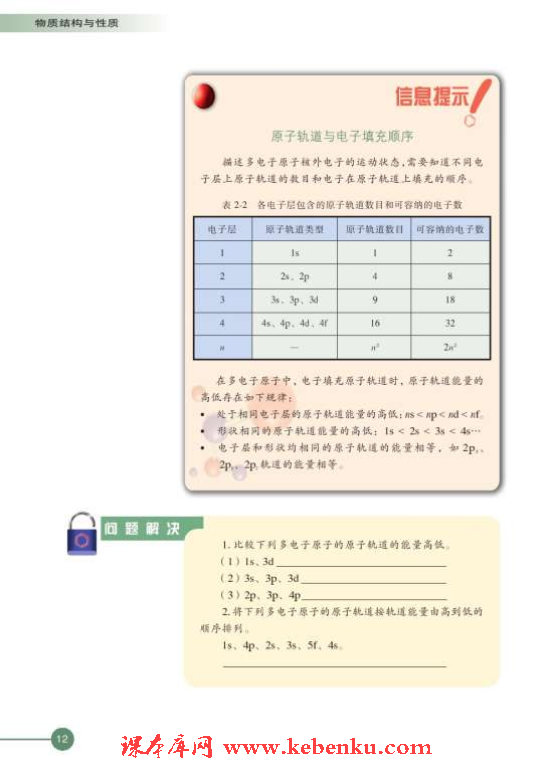 第一单元 原子核外电子的运动(5)