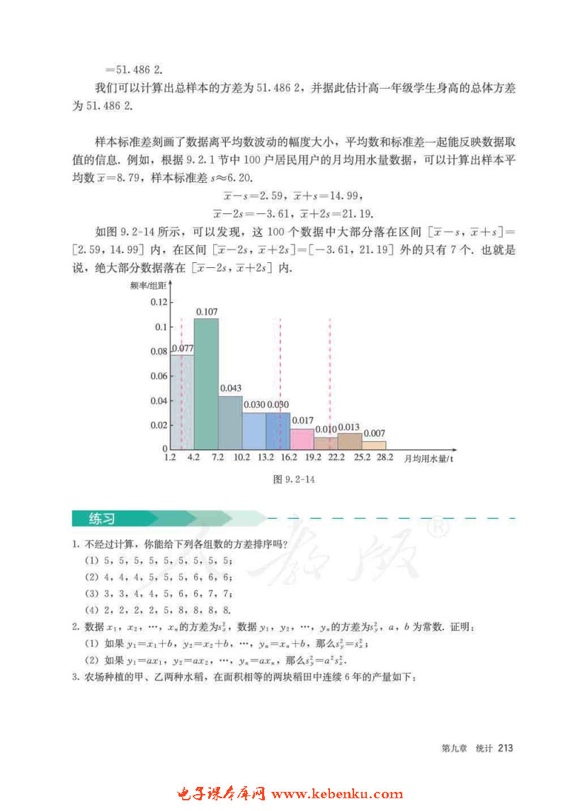 「9」.2 用样本估计总体(22)