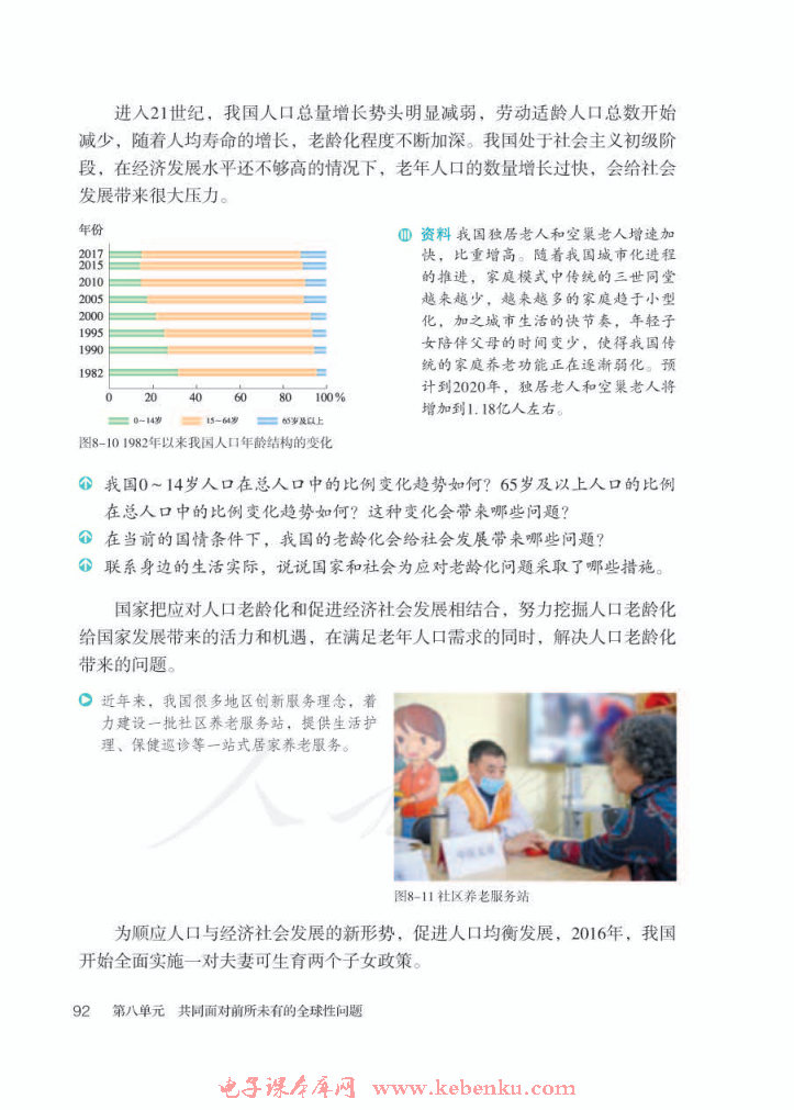 第一课 不断变化的人口(5)