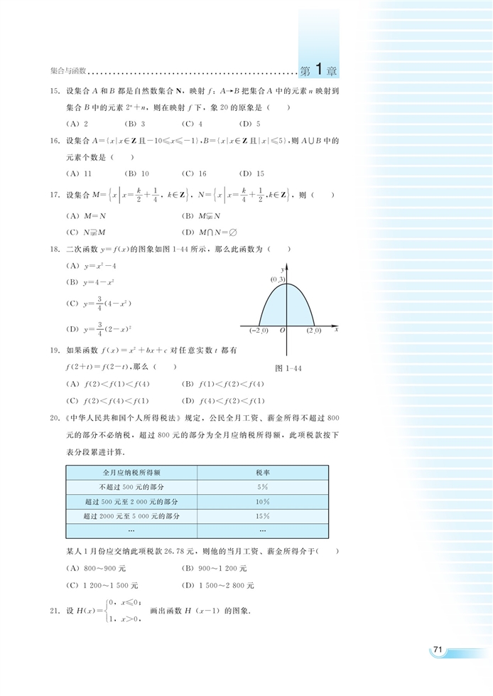 函数的概念和性质(55)