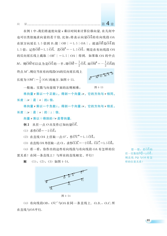 向量与实数相乘(2)