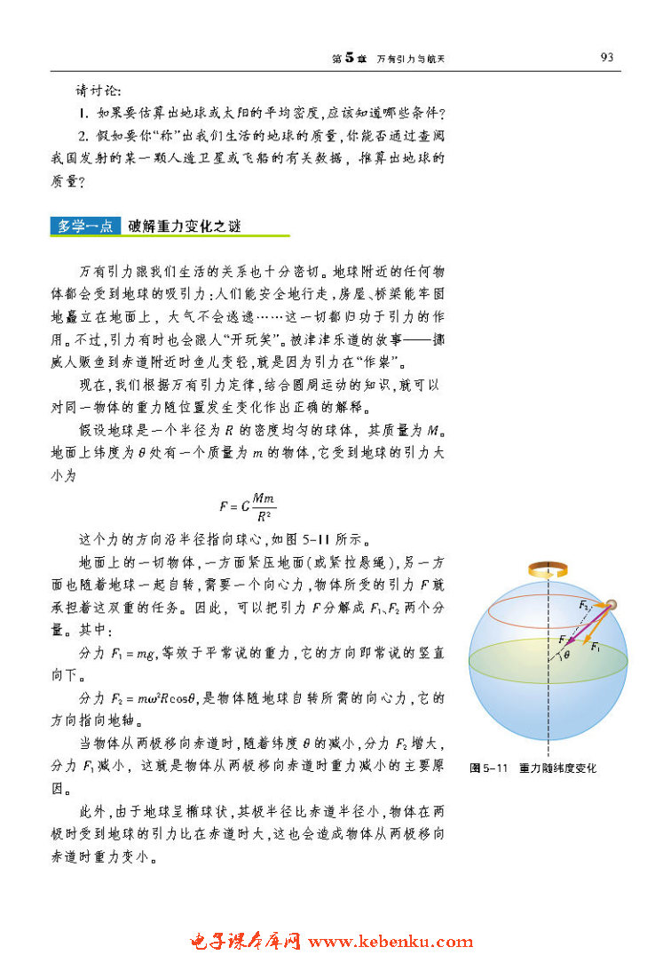 「5」.3 万有引力定律与天文学的新发现(4)