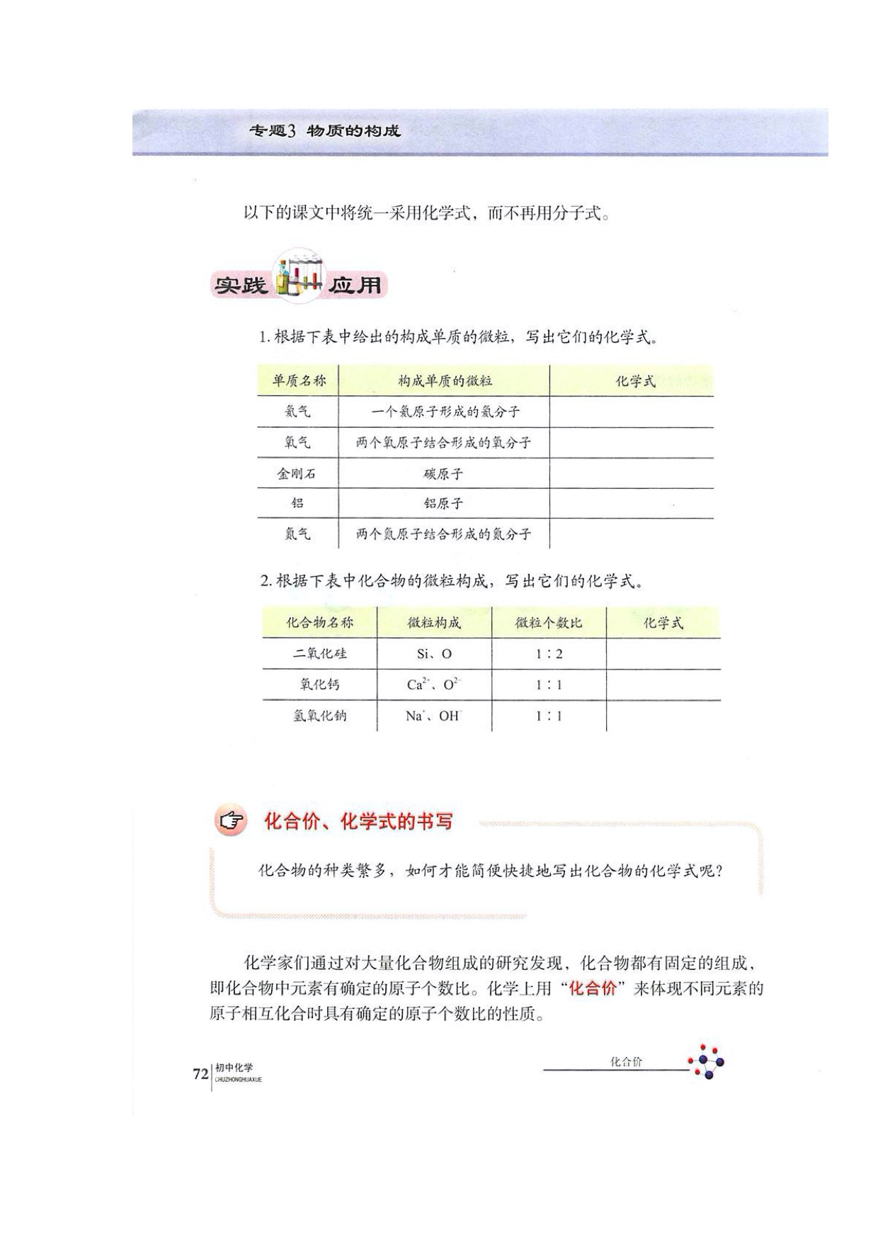 单元3纯净物组成的表示方法(2)