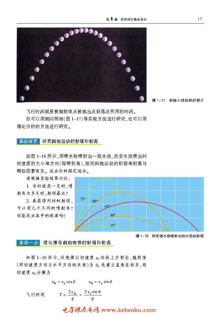 「1」.3 研究斜抛运动(3)