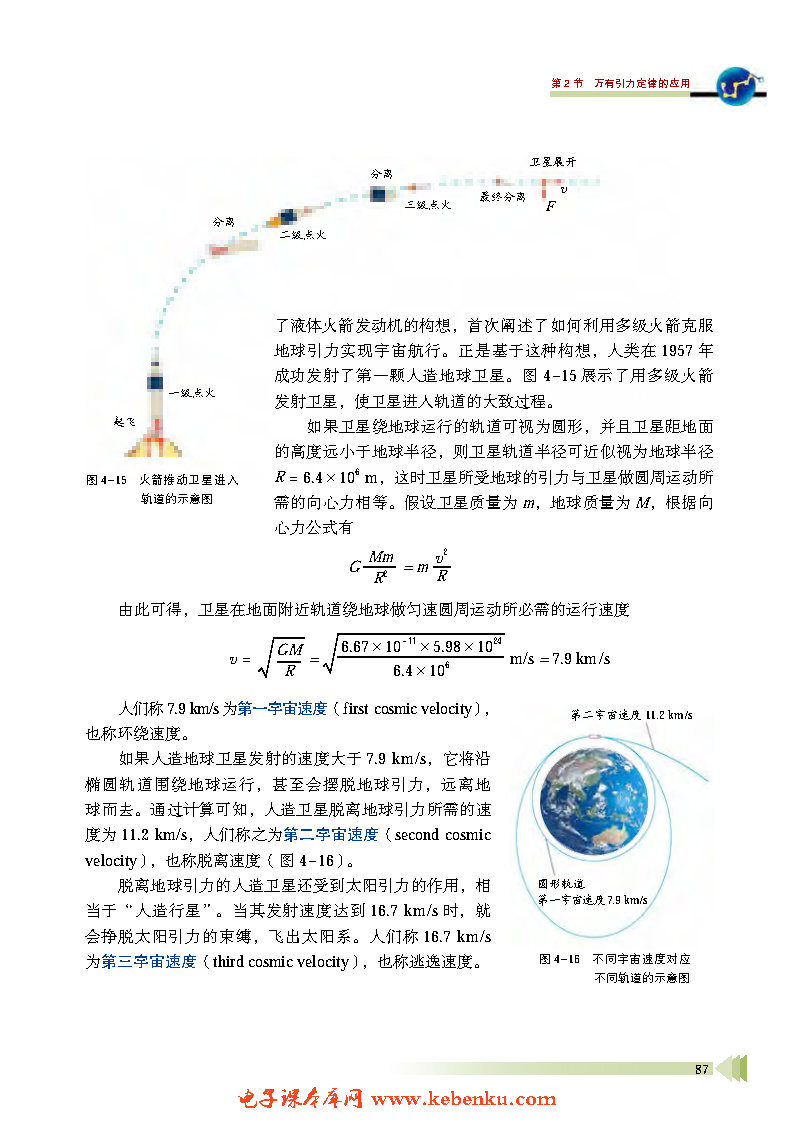 第2节 万有引力定律的应用(3)