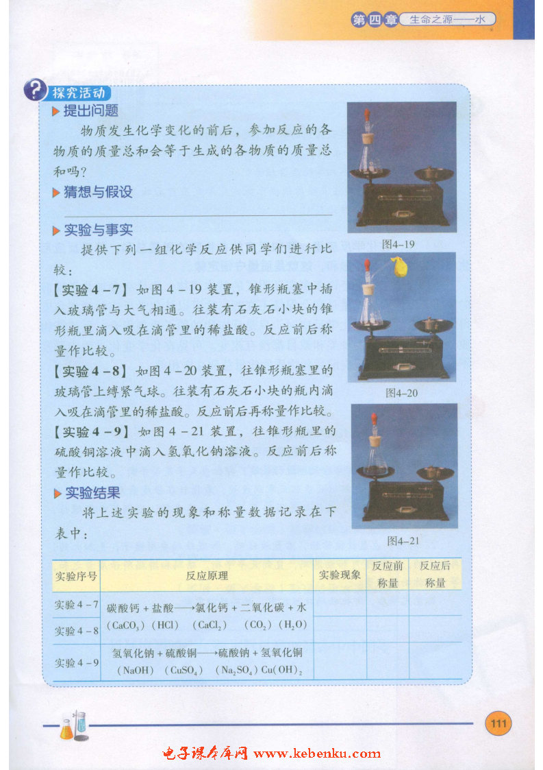 「4」.3 质量守恒定律(2)