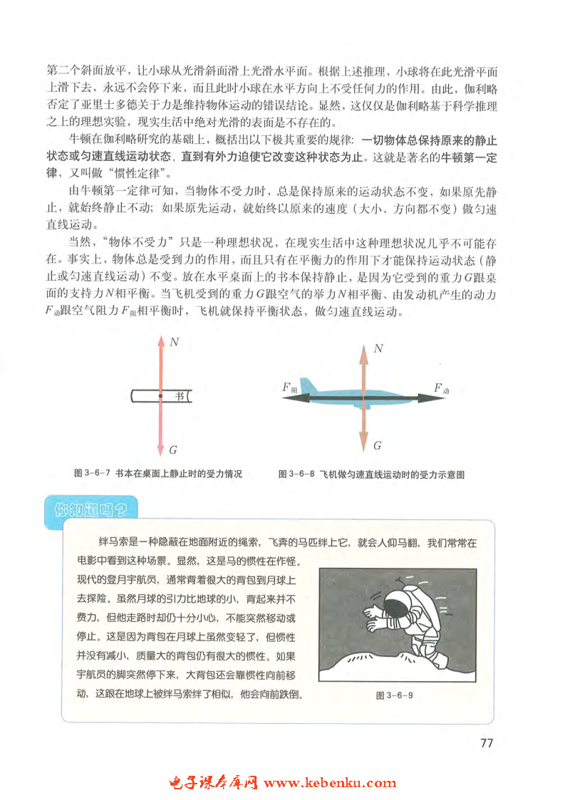 「3」.6 惯性 牛顿第一定律(3)