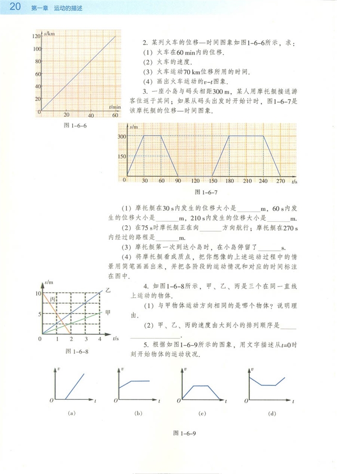 用图像描述直线运动(4)