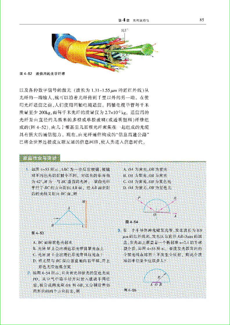 「4」.5 全反射与光导纤维(4)