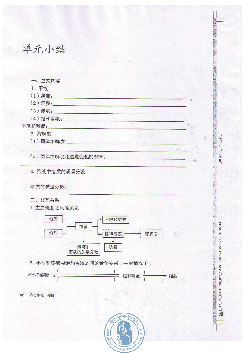 溶液中溶质的质量分数计算公式(4)