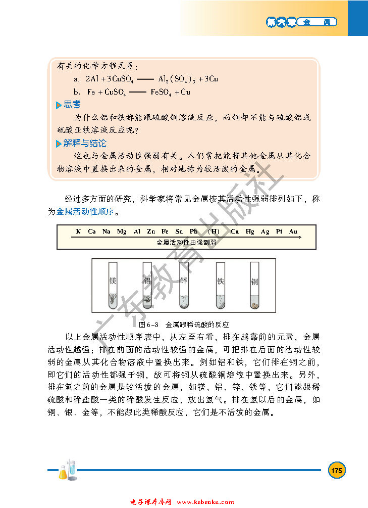 「6」.2 金属的化学性质(4)