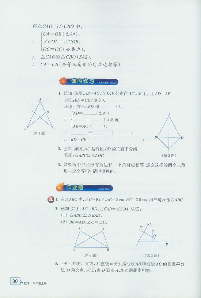 三角形全等的判定(6)