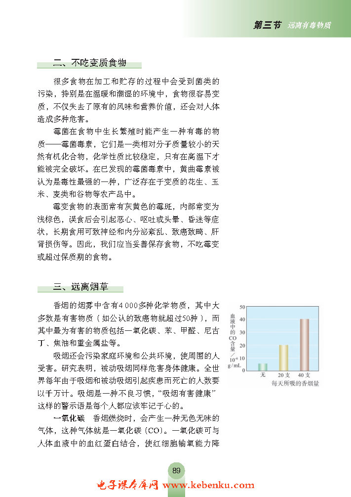 第三节 远离有毒物质(3)