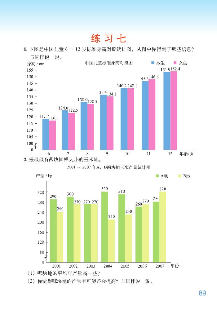 八 数据的表示和分析(8)