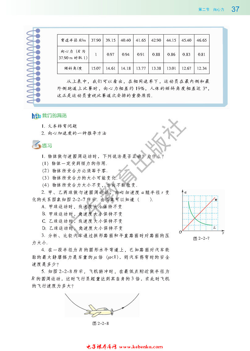 第二节 向心力(5)