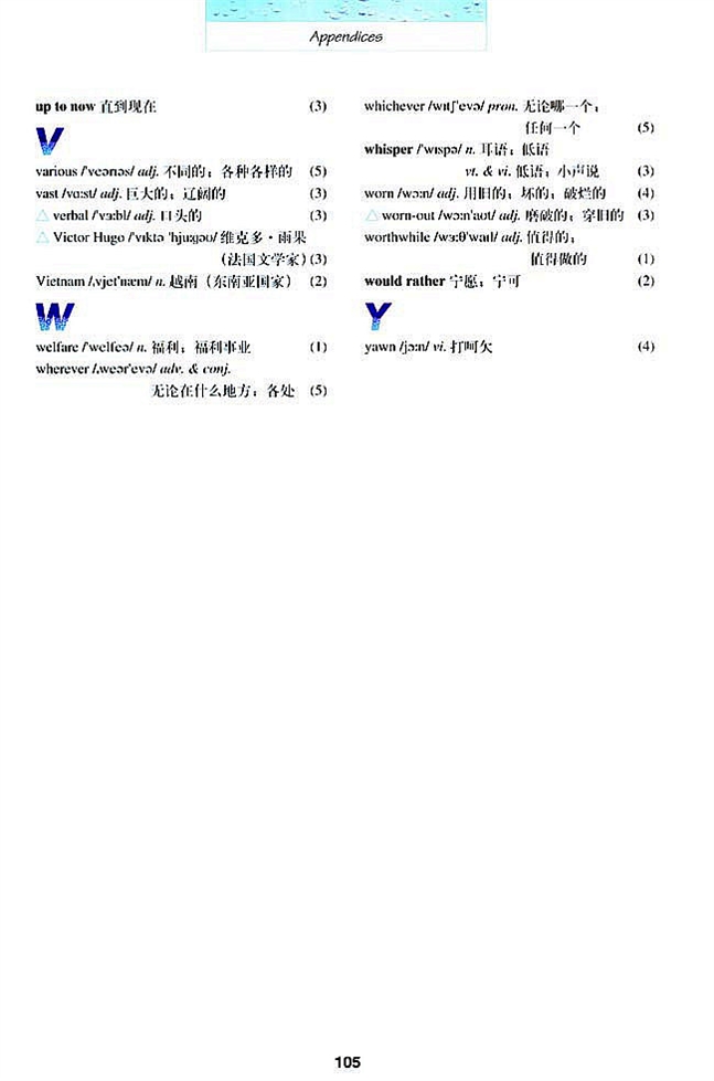 词汇表-Vocabulary(3)