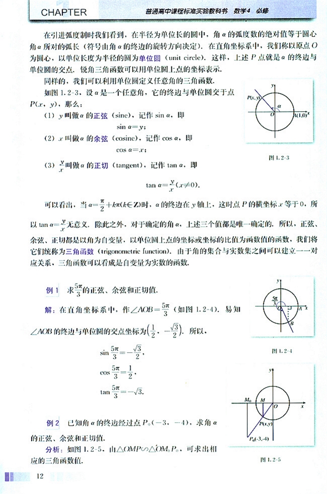 「1」.2.1 任意角的三角函数(单位圆、正(2)