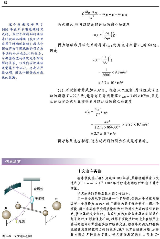 万有引力定律是怎样发现的(6)