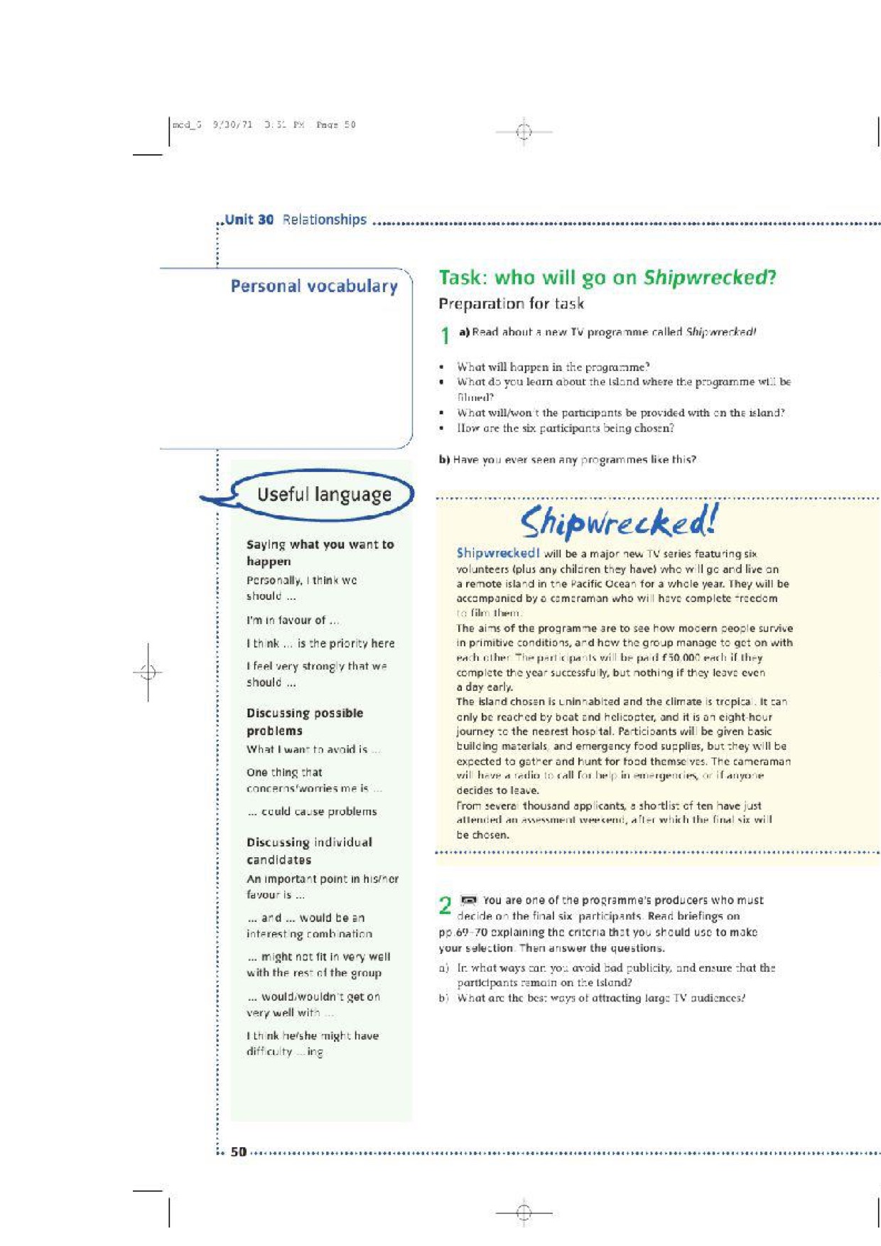 Unit 30 Relationships(5)