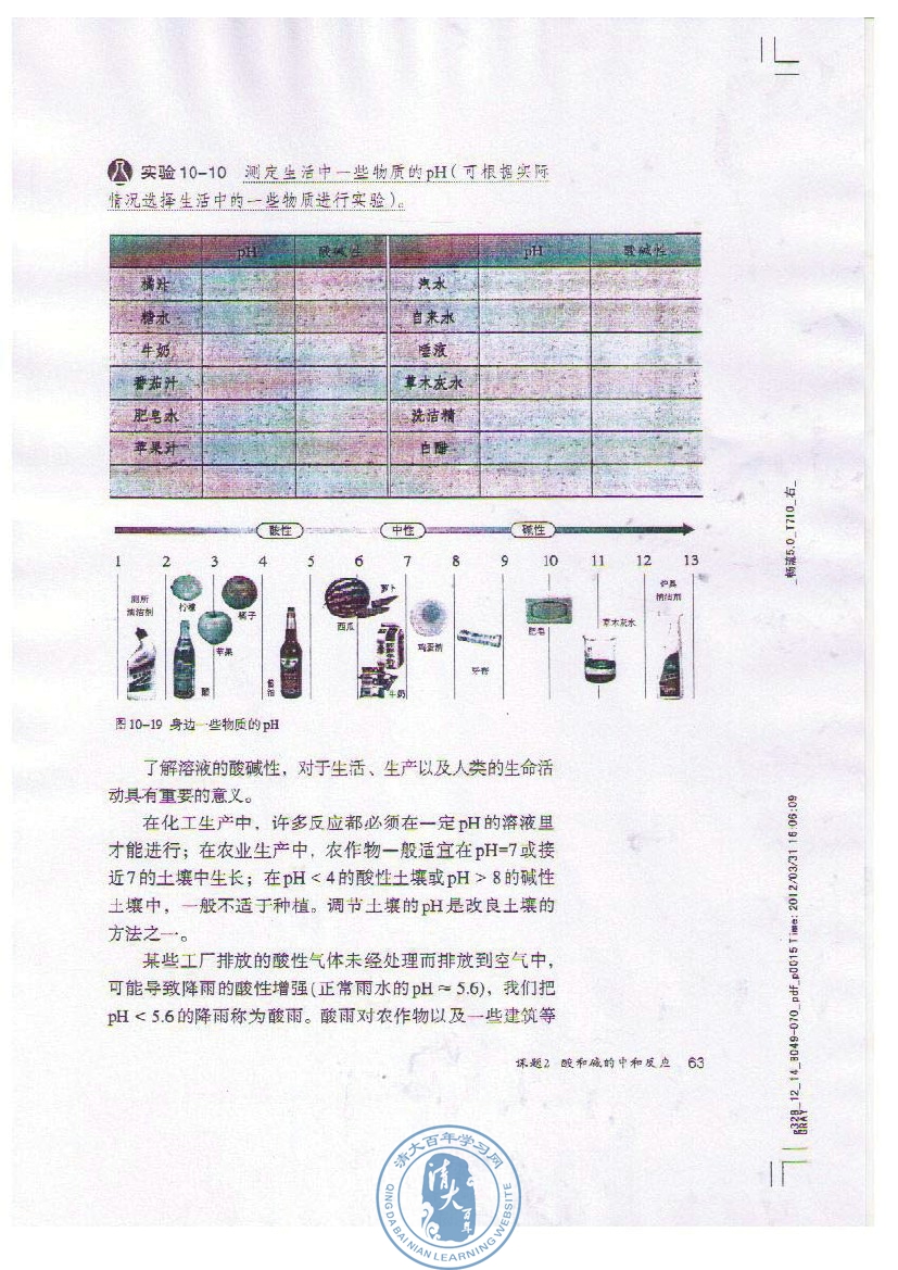 课题2 酸和碱的中和反应(4)