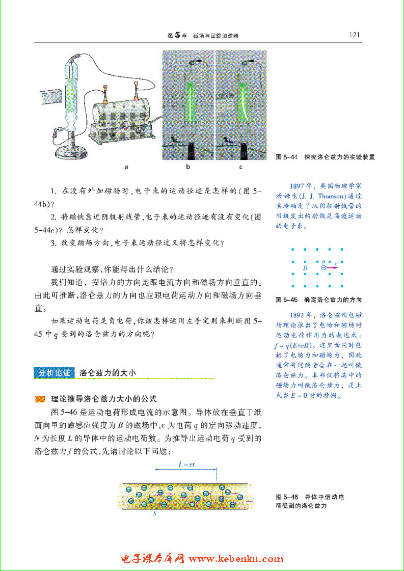 「5」.5 探究洛仑兹力(2)