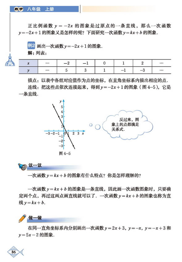 「4」.3 一次函数的图象(4)