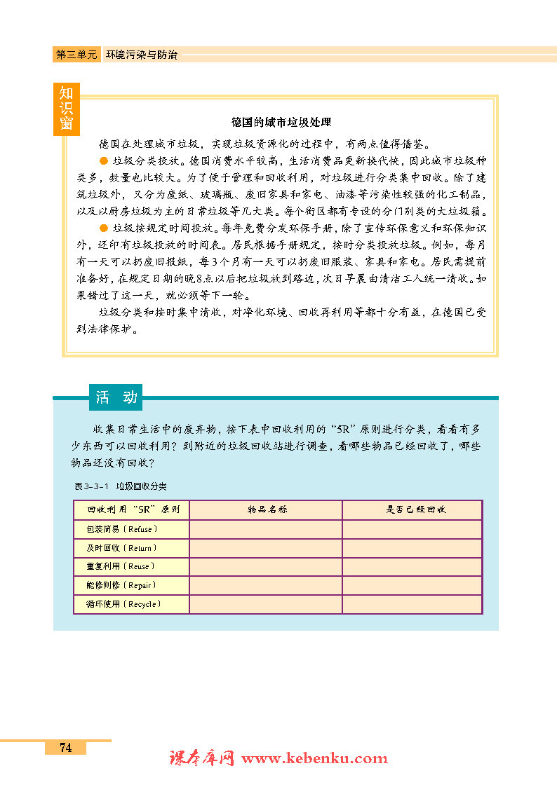 第三节 城市垃圾污染的防治(6)