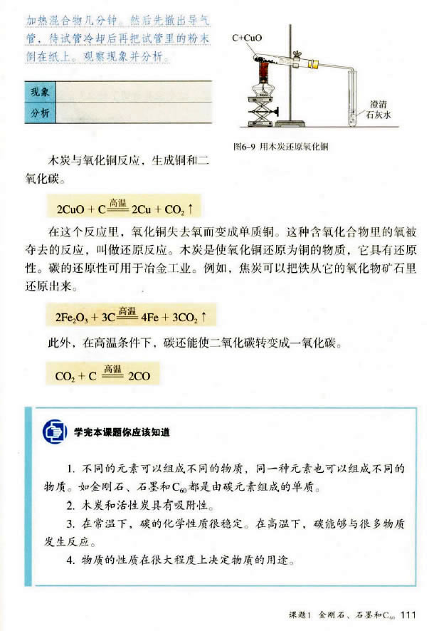 课题1 金刚石、石墨和C60(6)