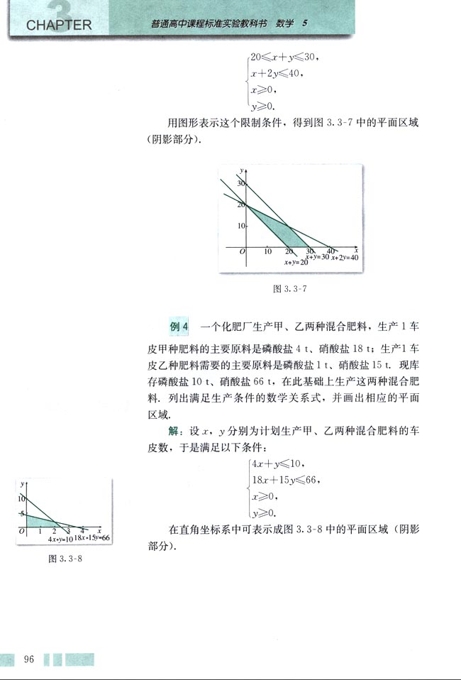 「3」.3.1 二元一次不等式(组)与平面区域(6)