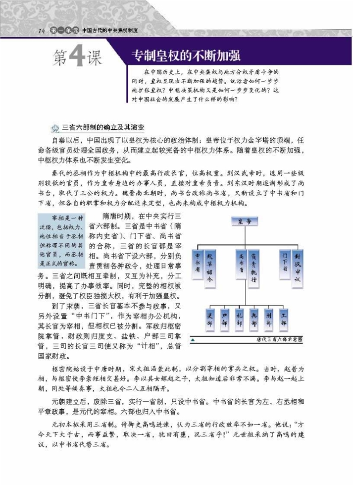 专制皇权的不断加强