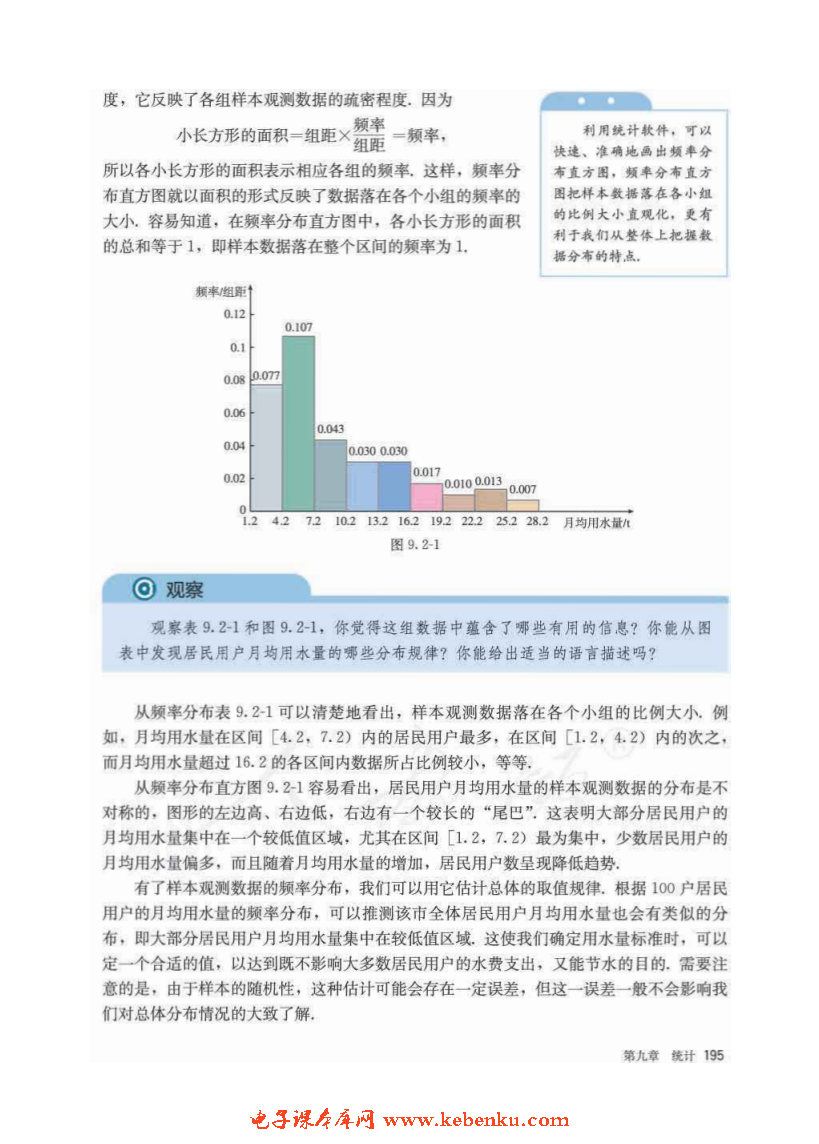 「9」.2 用样本估计总体(4)