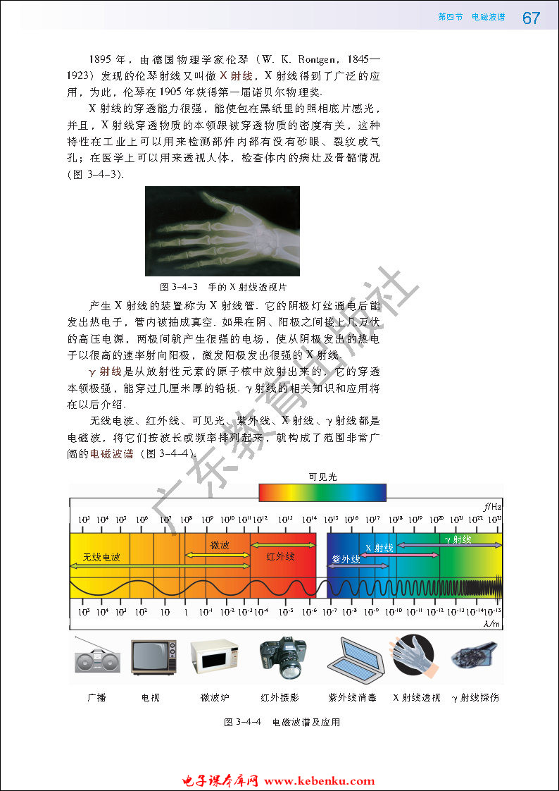 第四节 电磁波谱(3)