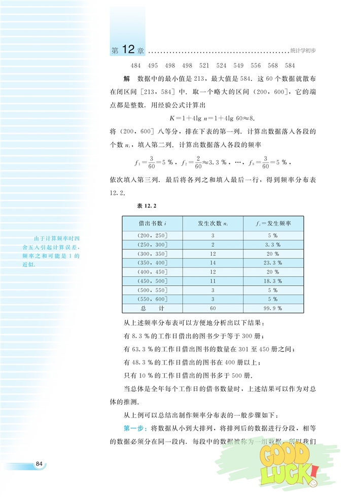 用样本分布估计总体分布(3)